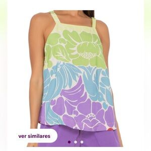 FARM Rio Floral Multicolor Women Tank Top